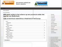 Tablet Screenshot of nederlandlastminutes.nl